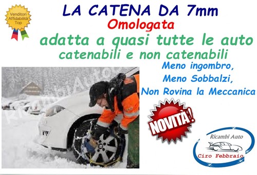 Catene neve 7mm per - catene, opel