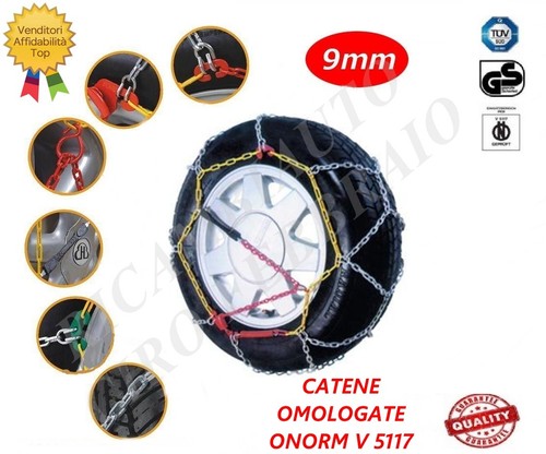 Catene neve 9mm omologate - 9mm,