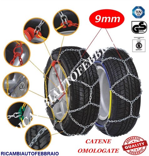 Catene neve 9mm opel astra - 9mm,